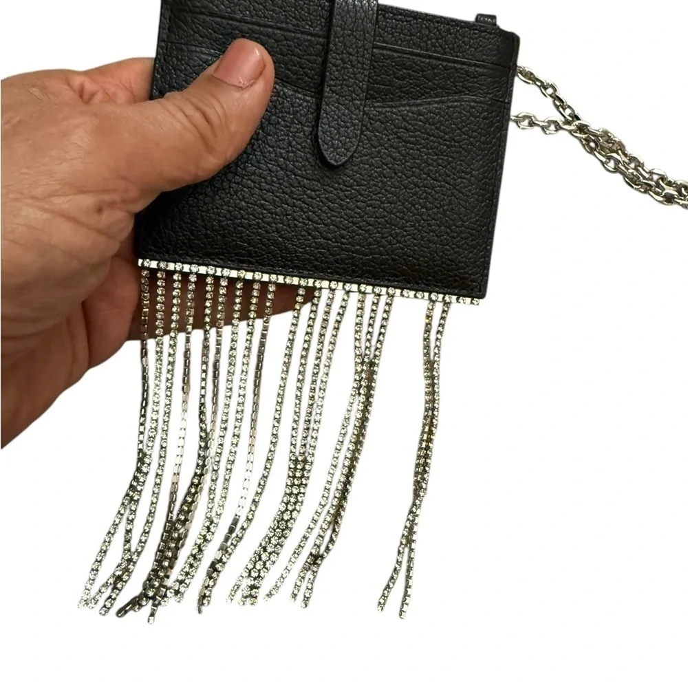 Minkoff Large Leather Card Case On Chain. The perfect way to glam up MSRP $98